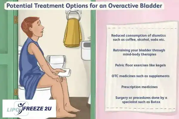 image of woman on toilet because of an overactive bladder Kingston upon Thames